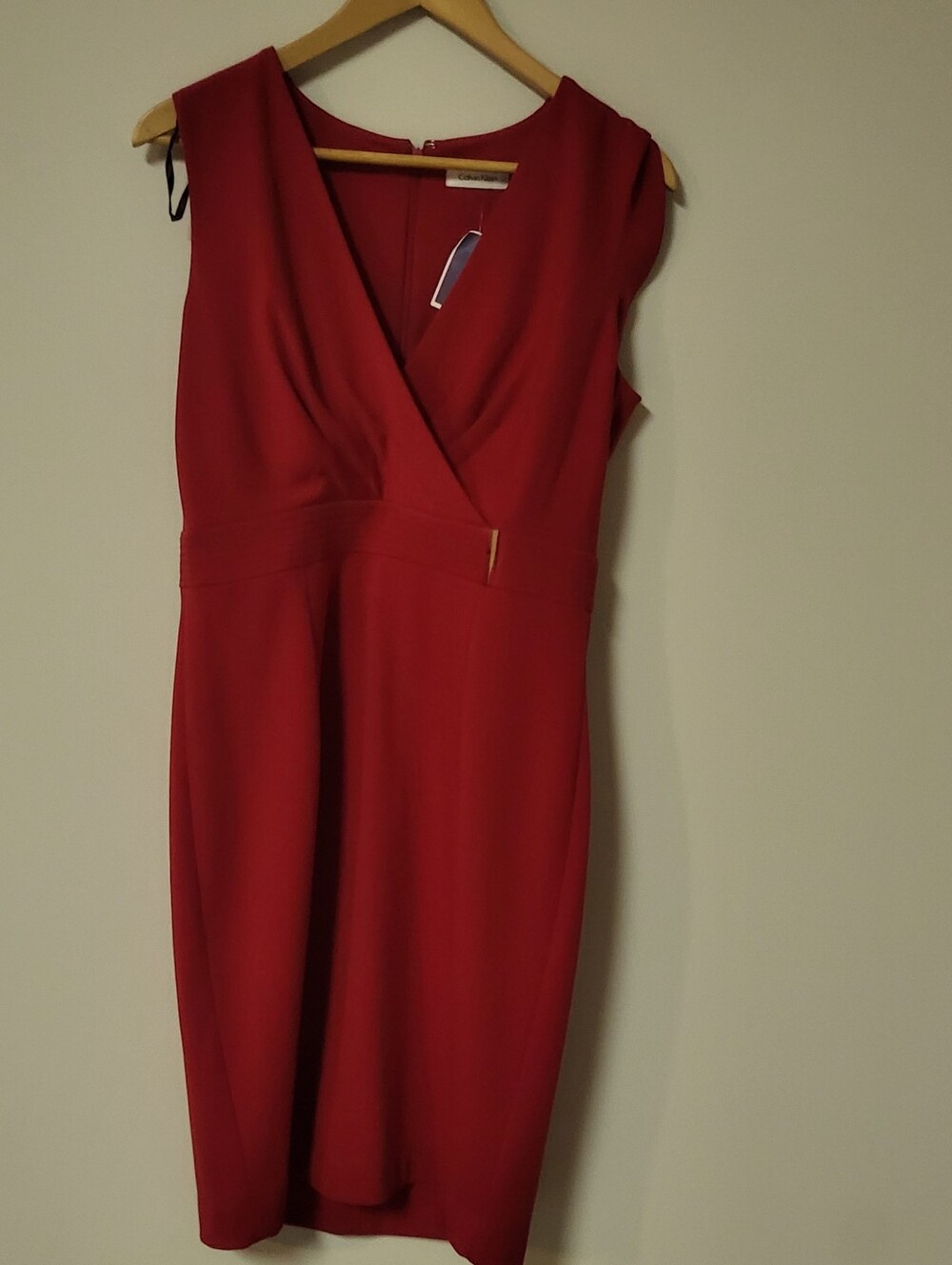 Elegant Red Calvin Klein Women's Dress Size - 8